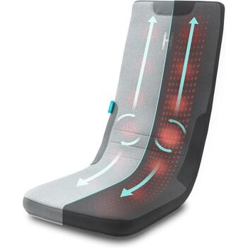 Homedics Masāžas spilvens MCS-512H-EB, 6.4kg, 42cm, 19.5cm, 59.5cm, 3 ātrumi, sildīšana, Flextrack tehnoloģija (MCS-512H-EB)