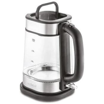 Zelmer Чайник ZCK8021 71507062P, 2200 W, 2 л, Скрытый нагревательный элемент, 360° поворотная база, LED подсветка (71507062P)