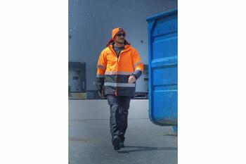 Hogert ADEL HT5K928-3XL, 3XL, 180 g/m², OXFORD 300D poliesters ar PU pārklājumu, EN ISO 20471 2. klase, EN 343 3/1, EN 14058 -5°C (HT5K928-3XL)