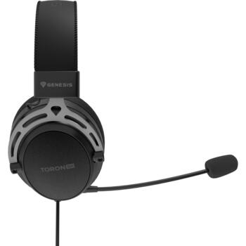 Genesis spēļu austiņas Toron 301 NSG-2160, vadu, 3.5mm, 32 Ohm, 20-20000 Hz, mikrofons, melnas (NSG-2160)