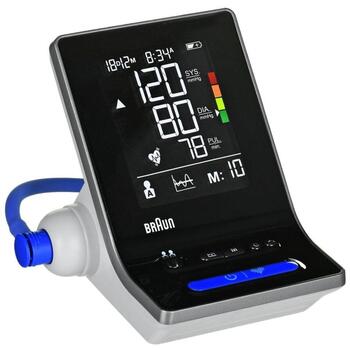 Braun ExactFit 3 тонометр BUA6150WE, плечо, 2x50 память, 22-32см и 32-42см манжеты, ЖК-дисплей, индикатор ВОЗ, детектор аритмии (BUA6150WE)