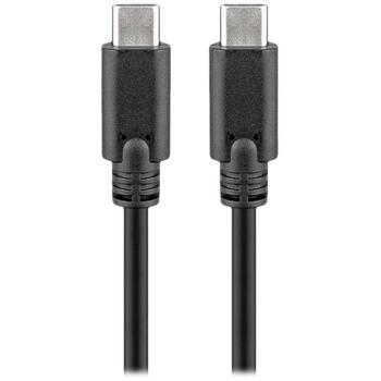 Goobay USB-C кабель 66508, 2м, 60Вт, 3А, 5 Гбит/с, защита от изгибов, синхронизация аудио/видео (66508)