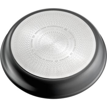 Tefal Pannas komplekts L7649253, 24/28cm, no alumīnija, titāna pārklājums, noņemama rokturis, piemērots indukcijai (L7649253)