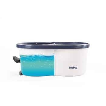 Beldray Швабра и ведро LA00000005EU7, 5.4л, серый, микрофибровая головка, защита от брызг (LA00000005EU7)