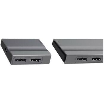 Hyper док-станция HD156-GL, 3x HDMI 4K 60Hz, 3x DP 4K 60Hz, 2x USB-C 10Gbps, USB-C PD 100W, USB-A 10Gbps, 2x USB-A 5Gbps (HD156-GL)