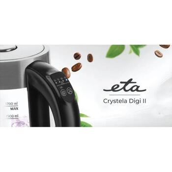 Eta Чайник ETA515490000 CRYSTELA DIGI II, 2200 W, 1.7 L, стекло, 360° поворотная база, автоматическое отключение (ETA515490000)