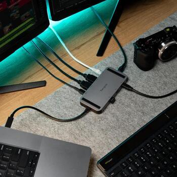 Targus USB4 Dual Video Mobile Dock DOCK429GL, 2xHDMI, 1xGbE, 140W EPR, 20Gbps, компактная док-станция (DOCK429GL)