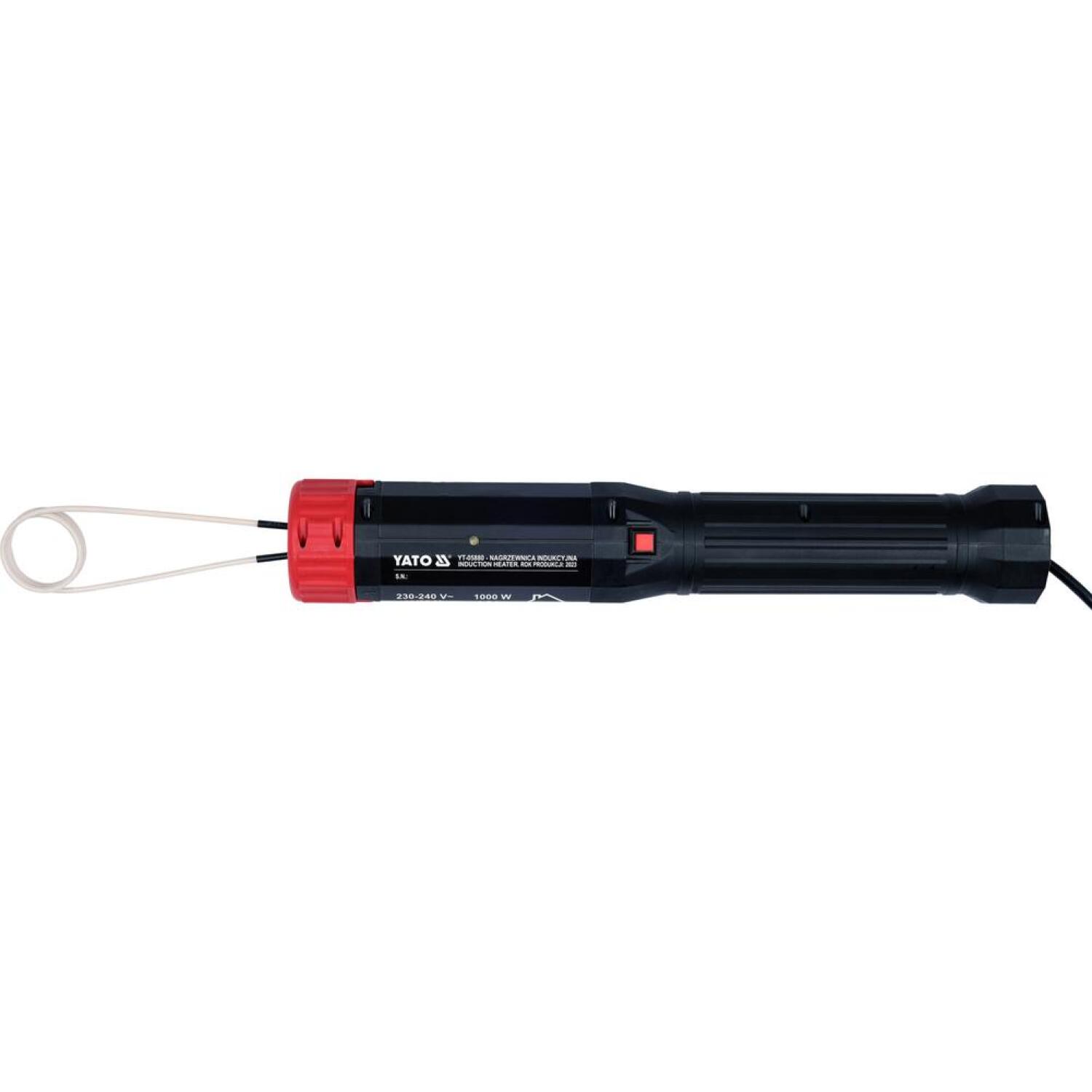 Yato портативный индукционный нагреватель YT-05880, 1000W, 230-240V, 50/60Hz, IP20, класс I, 9 шт, блокировка (YT-05880)