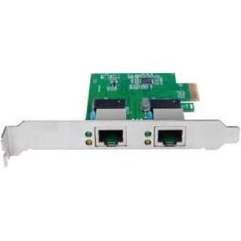 LogiLink сетевая карта PC0075, 2x Gigabit Ethernet, PCIe 2.0, 1000 Mbit/s, Realtek 8111F, Asmedia 1182E, IEEE 802.3, Wake-on-LAN (PC0075)