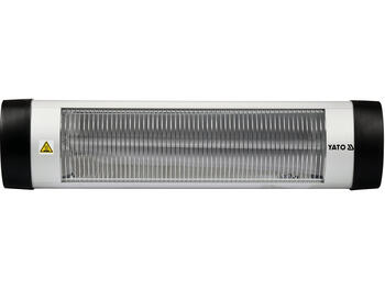 Yato YT-99530 kvarca infrasarkanais sildītājs, 2000W, 220-240V, 50/60Hz, 12-18m², 1900K, 5000h, alumīnija korpuss (YT-99530)
