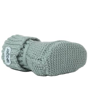 Lodger Slipper Knit čībiņas SLK 109_0-6, 0-6M, 100% kokvilna, Silk Knit, zaļa, unisex, visiem gadalaikiem (SLK 109_0-6)