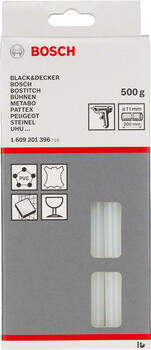 Līme, caurspīdīga 11x200 mm, 500 g., Līmes pistolēm LĪMES STIENĪTIS, 1609201396, BOSCH (1609201396)