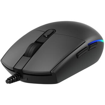 Baracuda Игровая мышь BGM-111 CRAB-B, 3600 DPI, 1.5m, 6 кнопок, черная, оптический сенсор, подсветка (CRAB-B)