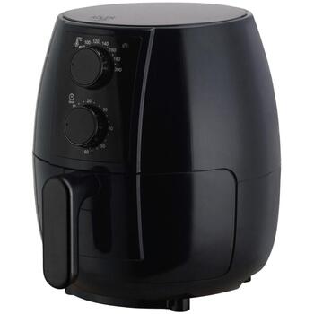 Adler karstā gaisa friteris AD 6312, 1600 W, 2.5 L, konvekcija, melns, automātiskā izslēgšanās, noņemams konteiners (AD 6312)