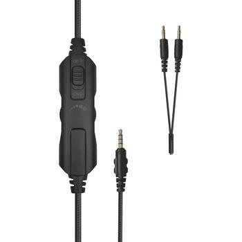 White Shark Наушники GH-2540 ELEPHANT-W, 330g, Белый, 1.8m, 32Ω, 20Hz-20KHz, 108dB, Проводные, Микрофон, Регулятор громкости (ELEPHANT-W)