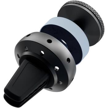Tellur автомобильный держатель для телефона магнитный TLL171171, 50г, анодированный алюминий + силикон, серый (TLL171171)