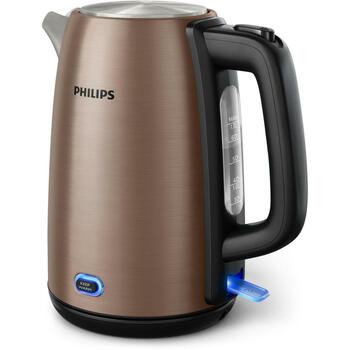 Philips Чайник HD9355/92, мощность 1900 Вт, объем 1.7 Л, нержавеющая сталь, без проводов, функция поддержания тепла (HD9355/92)