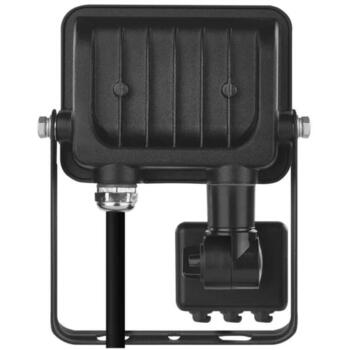 Emos LED прожектор GLARO ZS2314B, 10 W, 1000 lm, IP54, нейтрально-белый, PIR датчик, алюминий (ZS2314B)