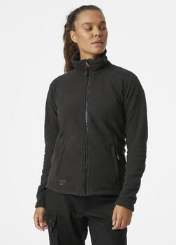 Helly Hansen sieviešu flīsa jaka Oxford 72400_990-XS, XS, melna, 100% poliesteris, 159g/m², Polartec flīss, YKK rāvējslēdzējs (72400_990-XS)