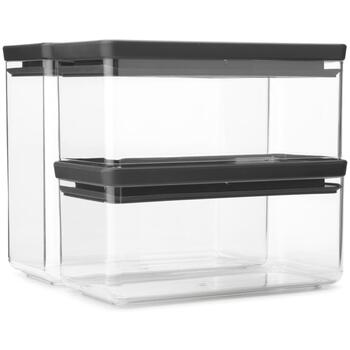Brabantia Tasty+ набор контейнеров для хранения 230783, 3 шт., 2x1.6L+1x3.5L, пластик, без BPA, можно мыть в посудомоечной машине (230783)