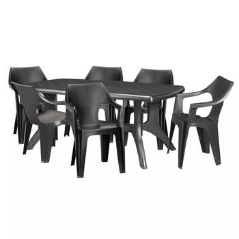 Keter Садовый стул Dante Low Back серый 29187058939, 57x57x79см, 2.21кг, штабелируемый, устойчивый к УФ (29187058939)