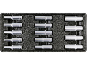 Vorel Шкаф для инструментов 58540, 177 шт, 6 ящиков, 901x770x458 мм, стальной лист, 12 лотков, шарикоподшипники, центральный замок (58540)