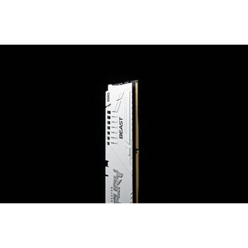 Kingston оперативная память KF560C30BWE-16, 16GB, 6000MT/s, DDR5, CL30, DIMM, FURY Beast White, EXPO, XMP 3.0, небуферизованная (KF560C30BWE-16)