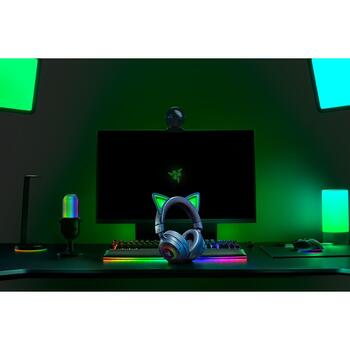 Razer Kraken Kitty V3 Pro bezvadu spēļu austiņas RZ04-05170300-R3M1, 40mm, 32Ω, 20-28kHz, 98dB, Bluetooth 5.3, USB-C (RZ04-05170300-R3M1)