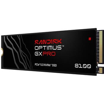 Sandisk Optimus GX PRO 8100 1 TB M.2 PCI Express 5.0 NVMe TLC 3D NAND SDSP82100TAN-000E0, 14900 MB/s, 11000 MB/s, 600 TBW (SDSP82100TAN-000E0)