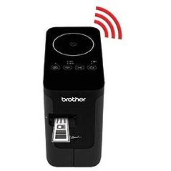 Brother PT-P750W принтер этикеток PTP750WZW1, 180 x 180 DPI, 30 мм/с, проводной и беспроводной, HSE/TZe, черный (PTP750WZW1)