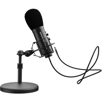 GENESIS Radium 600 G2 studijas mikrofons NGM-2091, -36 dB, 30-18000 Hz, USB-C, 3,5 mm ligzda, kondensatora, vienvirziena, melns (NGM-2091)