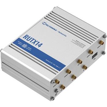 Teltonika беспроводной маршрутизатор RUTX14 RUTX14000000, 802.11ac, 867 Mbit/s, 10/100/1000 Mbps, 5 портов, MU-MIMO, 4G (RUTX14000000)