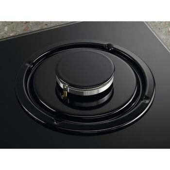 Electrolux газовая варочная панель EGT6242NVK, 590x520мм, 4 конфорки, стеклокерамика, электроподжиг, контроль газа (EGT6242NVK)