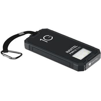 Navitel PWR10 Sun, 10000mAh, no saules paneļa/no elektrotīkla, LED lukturītis, atlikušais uzlādes indikators (PWR10 Sun)