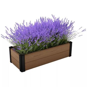 Keter Maple Trough 29209666, бордюр для клумбы, 106x50x32cm, 4.4kg, коричневый, Evotech (29209666)
