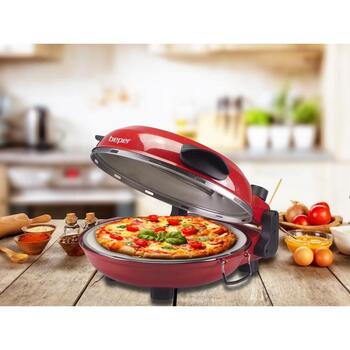 Beper Устройство для Выпечки Пиццы P101CUD300, 1200W, 400°C, 5 режимов, 31см плита, огнеупорный камень, таймер (P101CUD300)