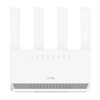 Cudy WR3600E BE3600 WiFi 7 маршрутизатор, 2.4+5GHz, 688+2882Mbps, 4x5dBi, 4x1G LAN, WPA3, VPN, MLO, белый (WR3600E)