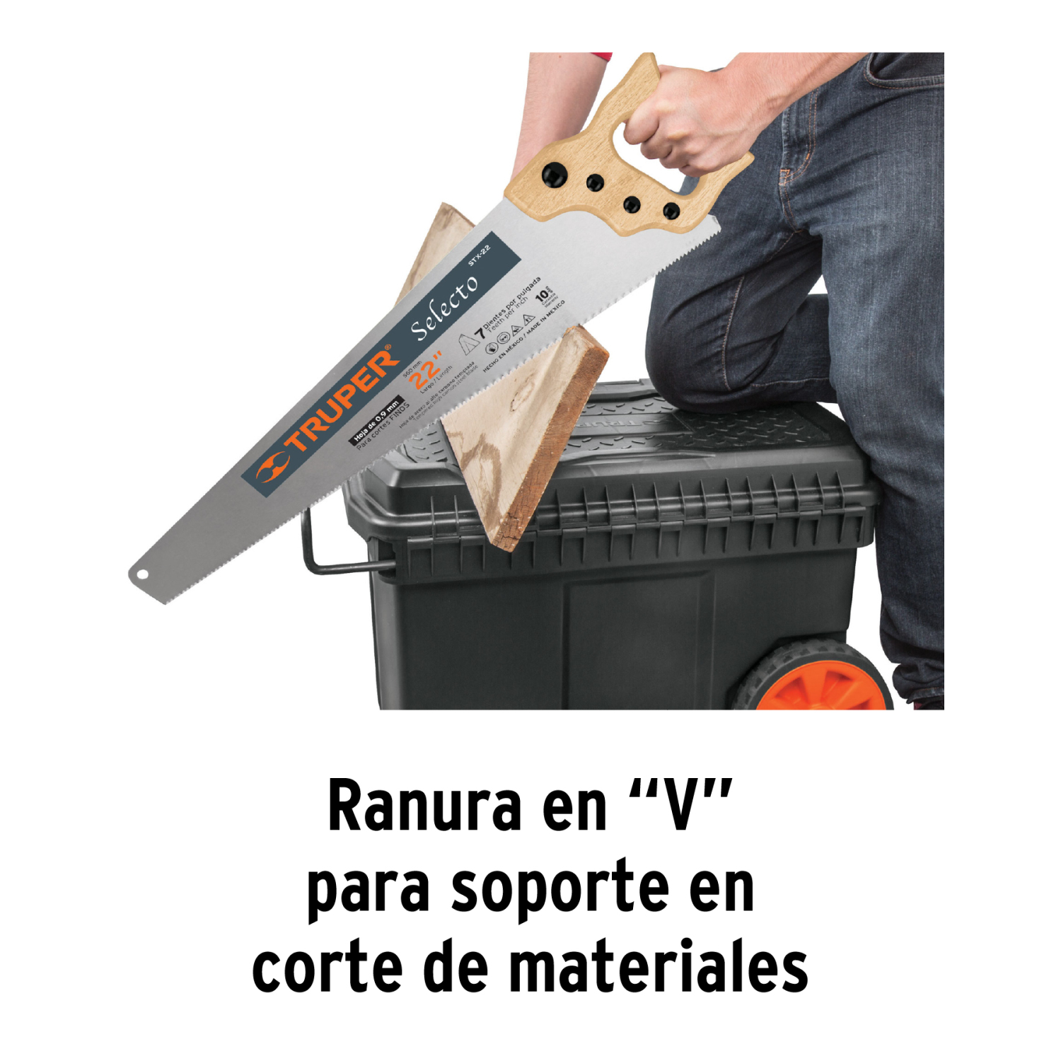 Industriālā plastmasas instrumentu kaste uz riteņiem 57L CHP-23R Truper (CHP-23R)