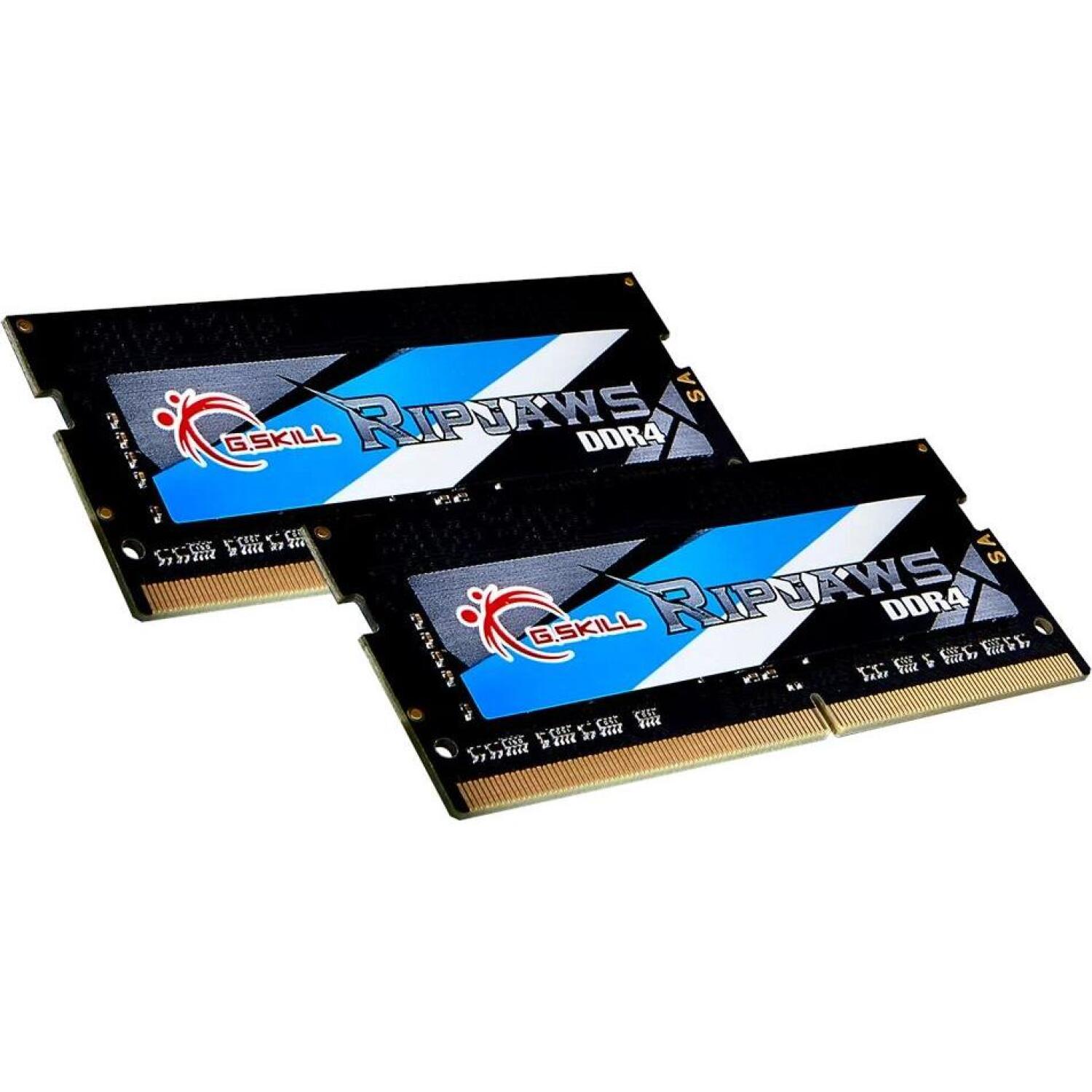 G.Skill Ripjaws F4-3200C22D-32GRS модуль памяти, 32GB, 2x16GB, DDR4, 3200MHz, CL22, 1.2V, SO-DIMM, радиатор (F4-3200C22D-32GRS)