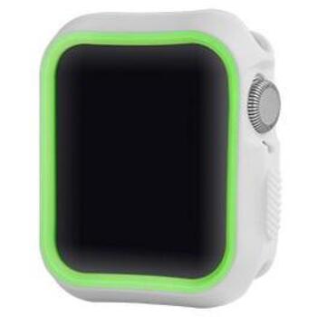 Devia Dazzle Series защитный чехол 40mm Apple Watch, белый/зеленый, TPU резина, 102010472014 (102010472014)