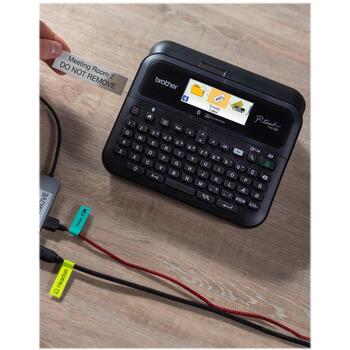 Brother Принтер для этикеток PT-D610BT PTD610BTVPZW1, 24 мм, 30 мм/с, 180 dpi, 7 строк печати, Bluetooth 5.0 (PTD610BTVPZW1)