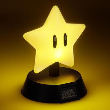 Paladone Super Mario Super Star Icon Light PP6361NNV3ID, LED, 10см, настольный, желтый (PP6361NNV3ID)
