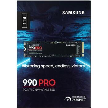 Samsung SSD M.2 MZ-V9P1T0BW 1TB, скорость чтения 7450 MB/s, скорость записи 6900 MB/s, PCIe 4.0, NVMe 2.0, V-NAND MLC (MZ-V9P1T0BW)