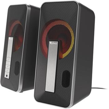 Genesis Datorskaļruņi Helium 100BT RGB NCS-1635, 2.0 kanāli, 10 W, 120-20000 Hz, Bluetooth 5.0, USB, 3.5 mm, RGB apgaismojums (NCS-1635)