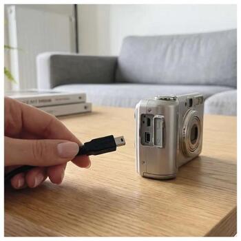 Emos Кабель для зарядки и передачи данных SM7009BL, 2м, черный, USB 2.0 A/Mini B, 2.5W, 0.5A, 480Mbit/s (SM7009BL)