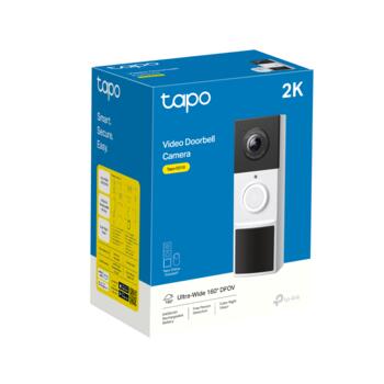 Tapo видеодомофон, TP-Link, Tapo D210, 3 МП, 1.18 мм, F1.8, IP65, H.264, Micro SD до 512 ГБ (TAPO D210)