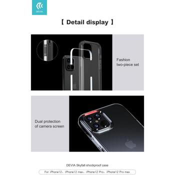 Devia Skyfall ударопрочный чехол iPhone 12 Pro Max белый, 102010592072, TPU+TPE, 6.7