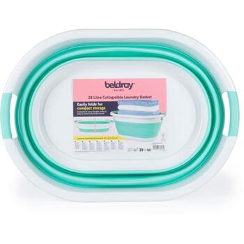 Beldray Корзина для белья LA034816MNTFPEU7, 28L, 62x45x27.5cm, пластик, зеленый (LA034816MNTFPEU7)