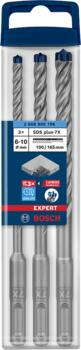 SDS-plus-7X 3 urbj.kompl 6/8/10 mm, Perforatora urbjiem EXPERT SDS PLUS-7X TRIECIENURBJU PERFORATORIEM KOMPLEKTS, 2608900196, BOSCH (2608900196)
