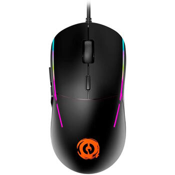 Vadu spēļu pele ar RGB apgaismojumu 6 līmeņu DPI līdz 7200 DPI 6 programmējamas pogas USB Shadder GM-321 Melna CND-SGM321 CANYON (CND-SGM321)